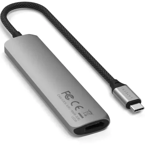 Адаптер Satechi 6-in-1 USB-C Slim Multiport Space Grey купить,43690