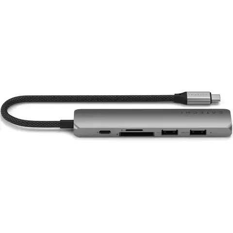 Адаптер Satechi 6-in-1 USB-C Slim Multiport Space Grey купить,43690
