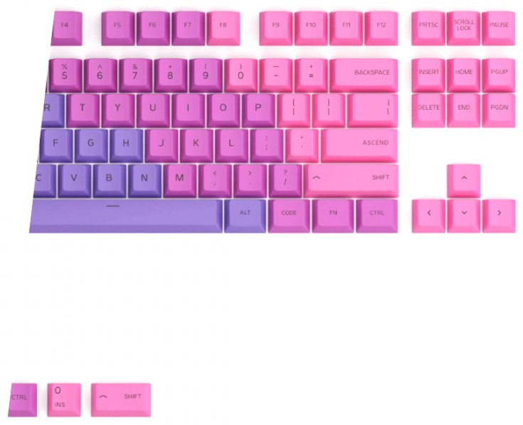 Кейкапы для клавиатуры GLORIOUS GLO-KC-GPBT-N розовый