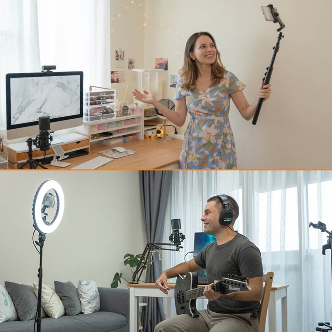 Кольцевая лампа Streamplify Light 14 - ForteMarket Кольцевая лампа Streamplify Light 14 купить,0