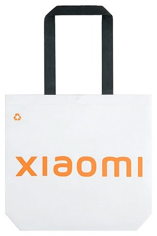 Сумка шоппер Xiaomi текстиль, хлопок белый купить,0