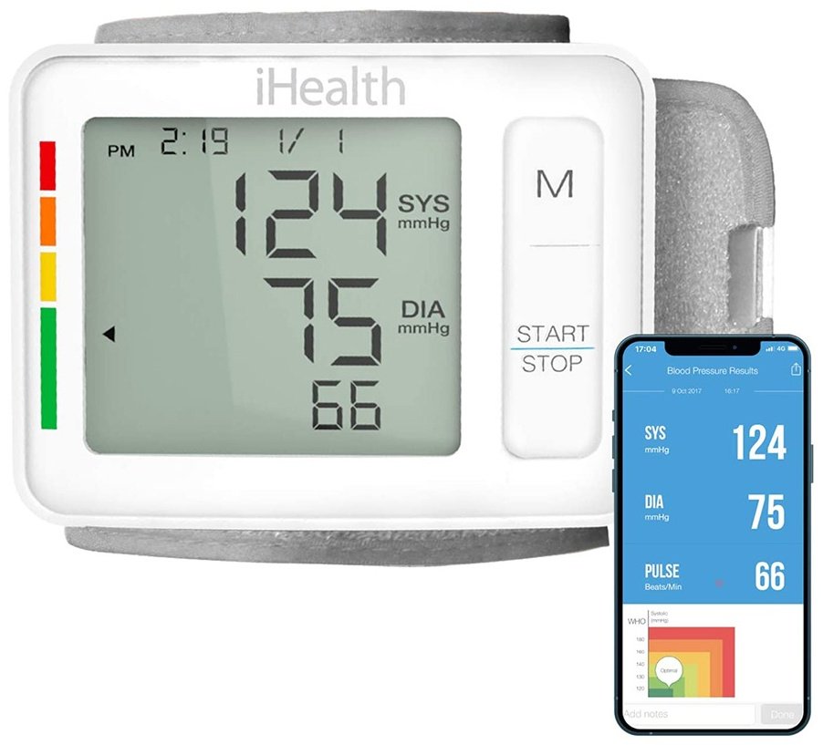 IHealth PUSH Wrist Smart Blood Pressure Monitor 37588 автоматический на запястье купить,0