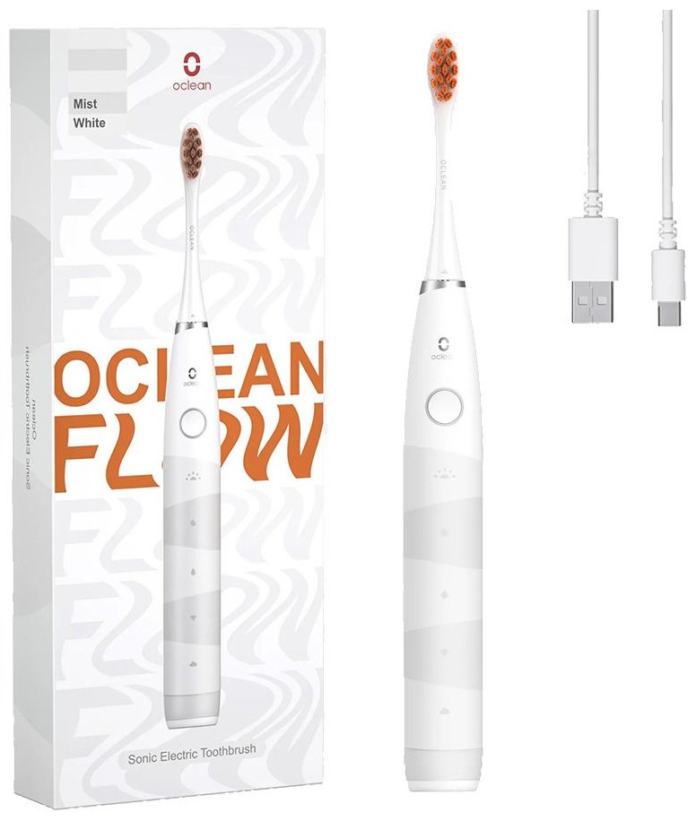 Зубная электрощетка Oclean Flow Белый зубная щетка средняя 1 шт - ForteMarket Зубная электрощетка Oclean Flow Белый зубная щетка средняя 1 шт купить,0