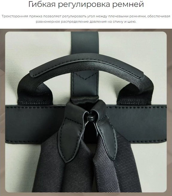 Рюкзак Xiaomi 90 Go Urban Daily Backpack полиэстер серый купить,0