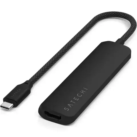 Адаптер Satechi 4-in-1 USB-C Slim Multiport 4K Black