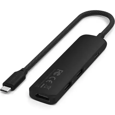 Адаптер Satechi 4-in-1 USB-C Slim Multiport 4K Black