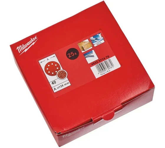 Круг шлифовальный Milwaukee 4932371470 125мм 25шт купить,0
