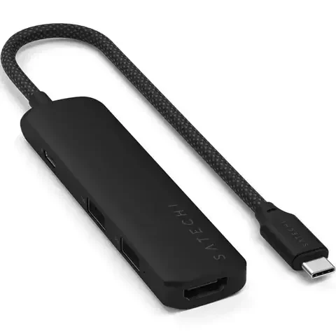 Адаптер Satechi 4-in-1 USB-C Slim Multiport 4K Black