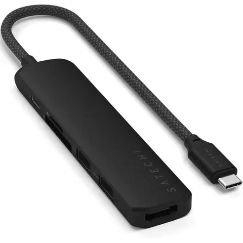 Адаптер Satechi 6-in-1 USB-C Slim Multiport Black