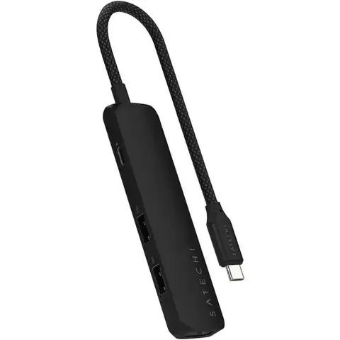 Адаптер Satechi 4-in-1 USB-C Slim Multiport 4K Black