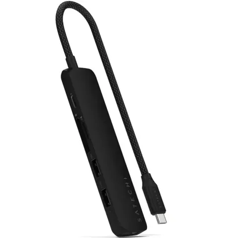 Адаптер Satechi 6-in-1 USB-C Slim Multiport Black