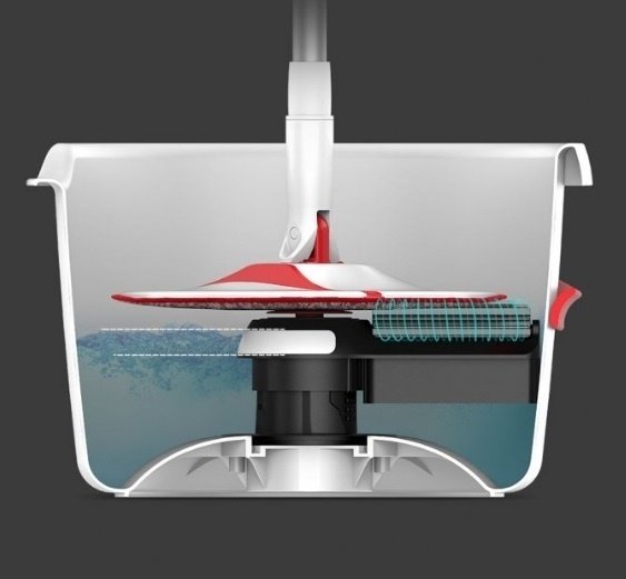 Xiaomi комплект для уборки Yiji Rotary Mop Set YD-02, белый - ForteMarket Xiaomi комплект для уборки Yiji Rotary Mop Set YD-02, белый купить,0