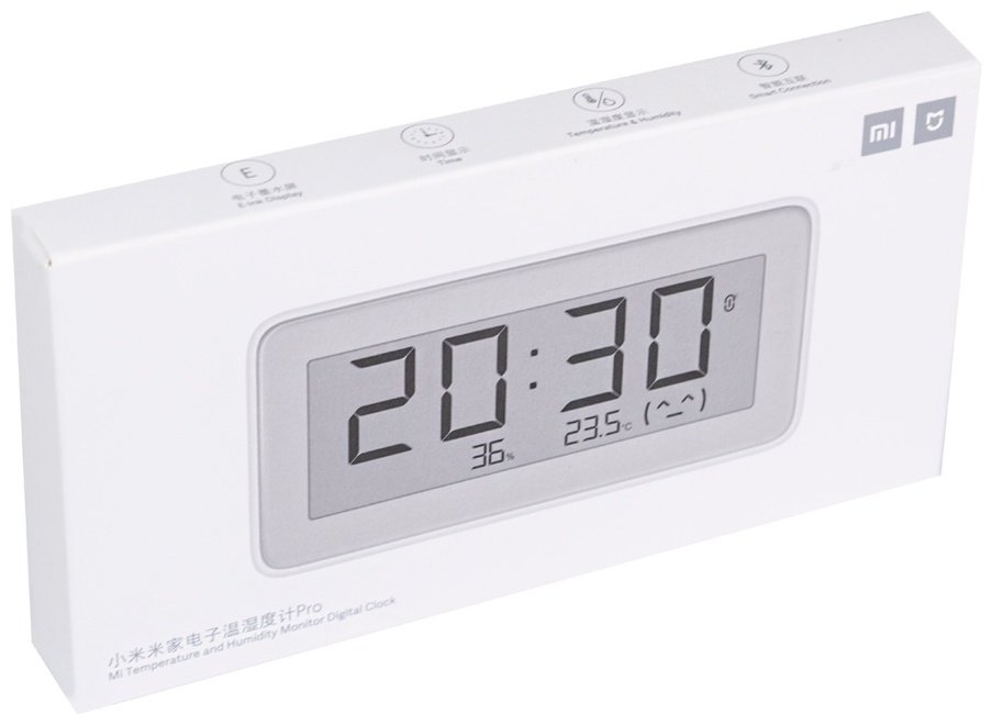 Часы Xiaomi Thermometer Hygrometer Pro Mijia LYWSD02MMC купить,0