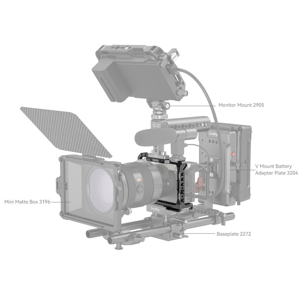 Клетка SmallRig 3212B c боковой ручкой для камеры Sony Alpha 7C серая - ForteMarket Клетка SmallRig 3212B c боковой ручкой для камеры Sony Alpha 7C серая купить,0