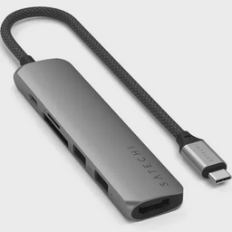 Адаптер Satechi 6-in-1 USB-C Slim Multiport Space Grey