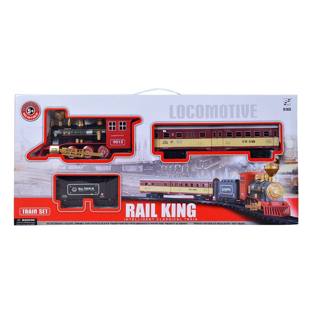 Пассажирский поезд Lcf Rail King 2 вагона серия B купить,NaN