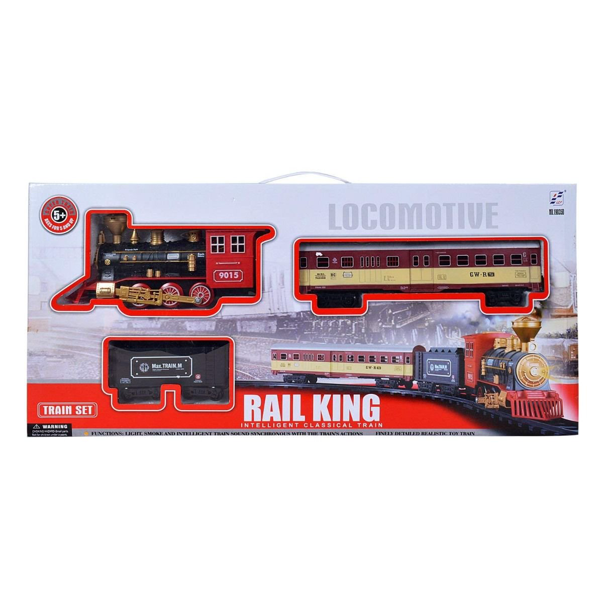 Пассажирский поезд Lcf Rail King 2 вагона серия B купить,NaN