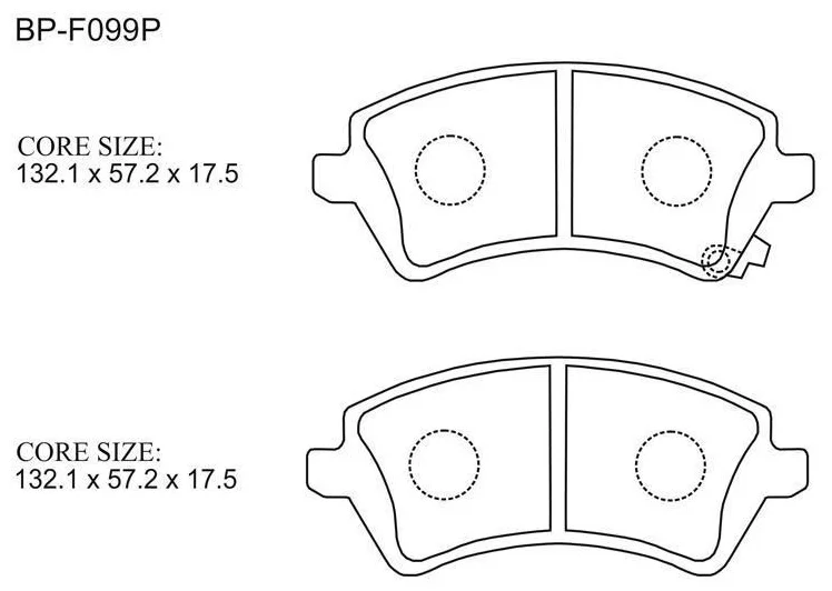 Колодки передние Gerat BP-F099P 4шт купить,9528