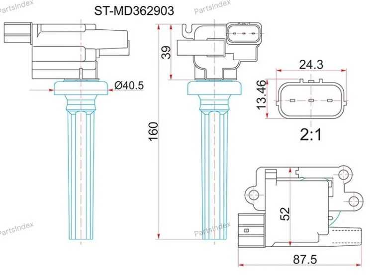 Катушка зажигания SAT STMD362903 черный купить,9616