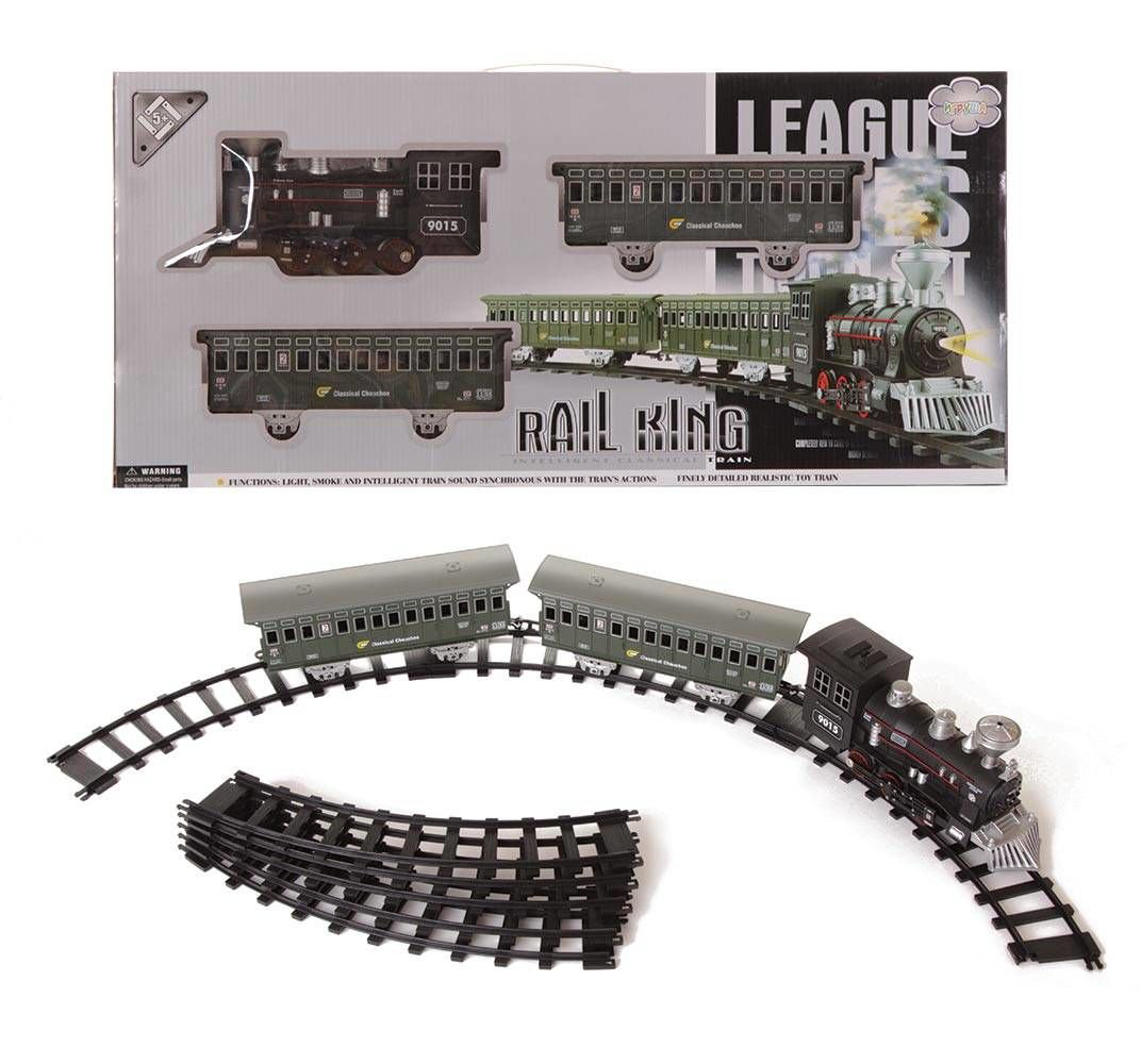 Пассажирский поезд Lcf Rail King 2 вагона купить,NaN