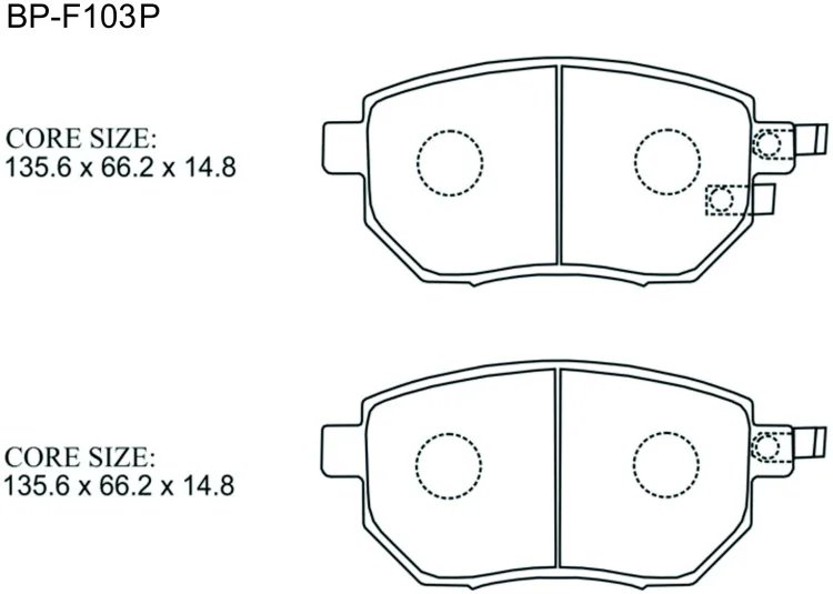 Колодки передние Gerat BP-F103P 4шт купить,11523
