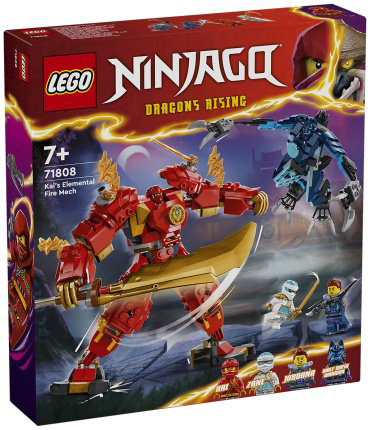 LEGO Огненный робот Кая Ninjago 71808, деталей 322 шт купить,NaN