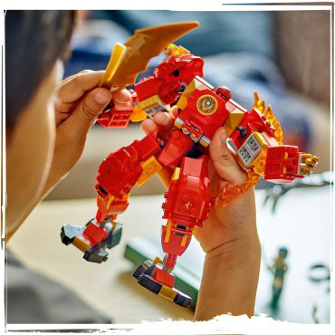 LEGO Огненный робот Кая Ninjago 71808, деталей 322 шт купить,NaN