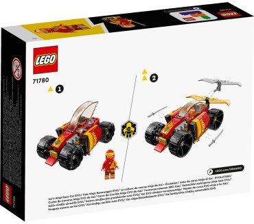 LEGO Гоночный автомобиль ниндзя Кая 71780, деталей 94 шт купить,0