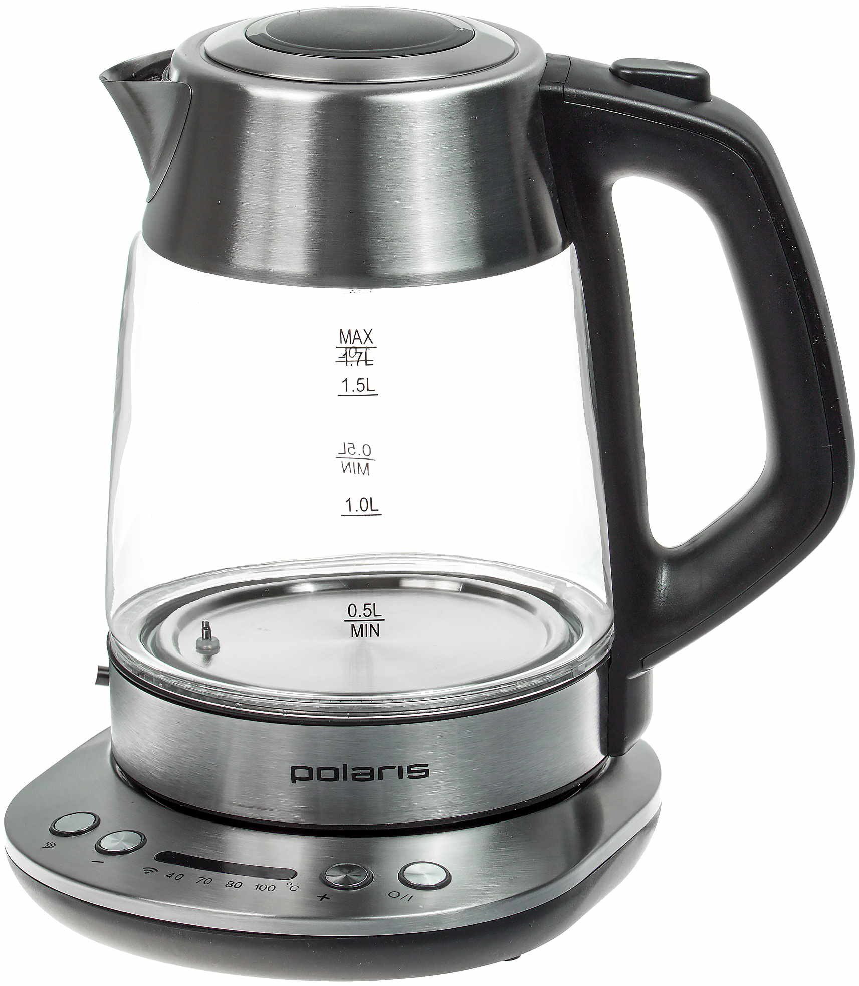 Электрочайник Polaris PWK 1775CGLD WIFI IQ Home серебристый купить,NaN