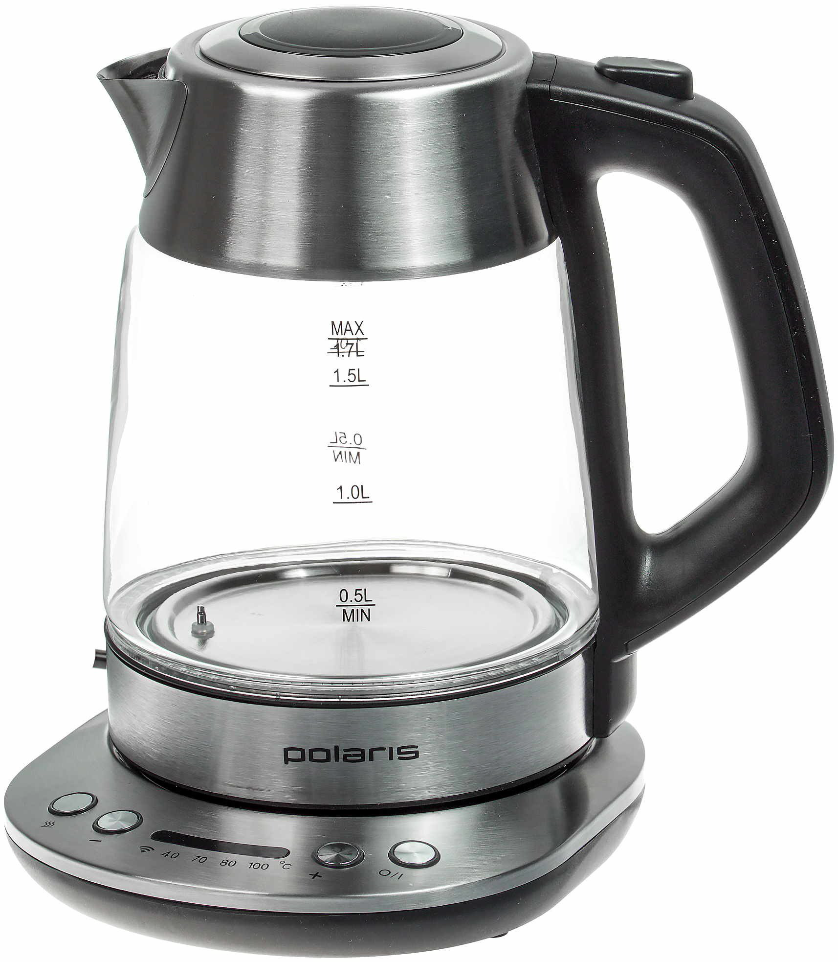 Электрочайник Polaris PWK 1775CGLD WIFI IQ Home серебристый купить,NaN