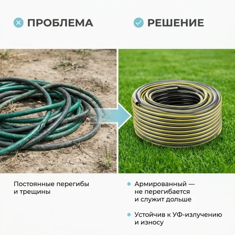 Шланг поливочный Karcher Performance Plus 5/8" 50м