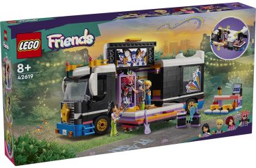 LEGO Концертный автобус поп-звезды Friends 42619, деталей 845 шт купить,NaN