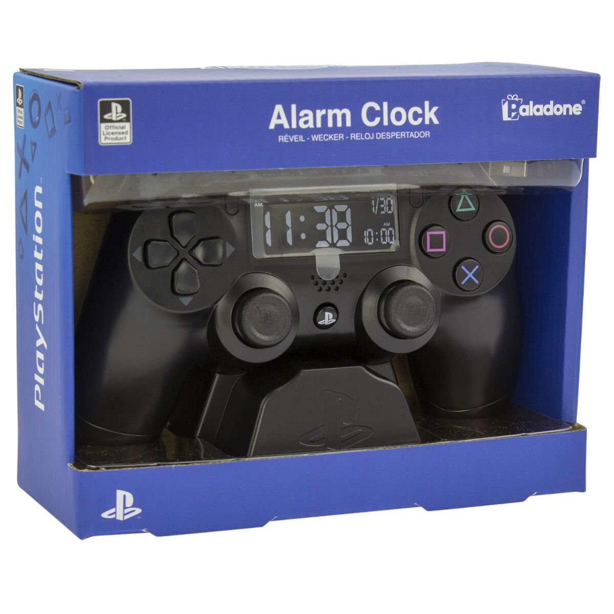Часы-будильник Paladone Playstation Alarm Clock черные купить,NaN