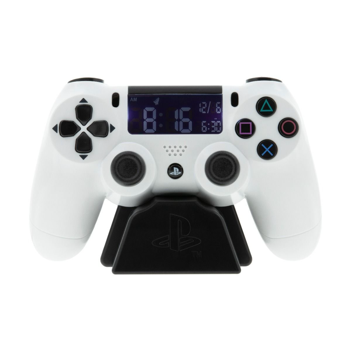 Часы-будильник Paladone Playstation White Controller Alarm Clock белые купить,NaN