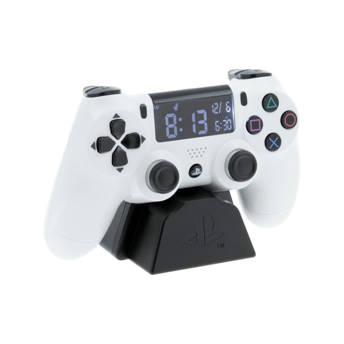 Часы-будильник Paladone Playstation White Controller Alarm Clock белые купить,NaN
