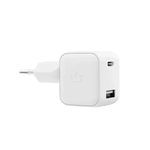 Зарядное устройство VLP G-Charge 30W USB-C+USB-A QC White