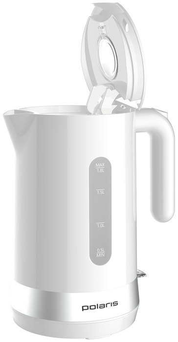 Электрочайник Polaris PWK 1803C Water Way Pro белый купить,NaN