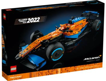 LEGO Technic Гоночный автомобиль McLaren Formula 1 42141, деталей 1434 шт