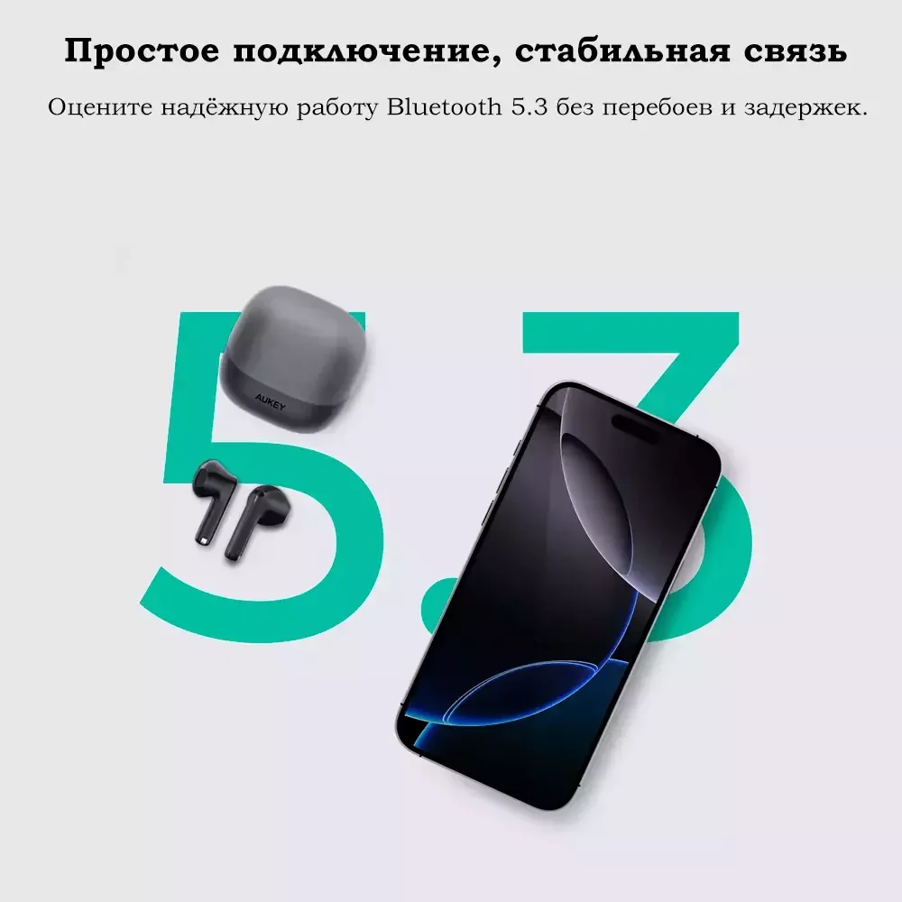 Наушники Aukey Move Vibe EP-M4 TWS Dark Grey купить,16990