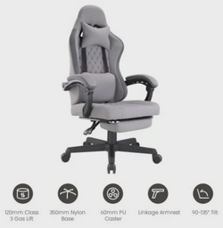 Игровое кресло Eco Estelar Venus, серый