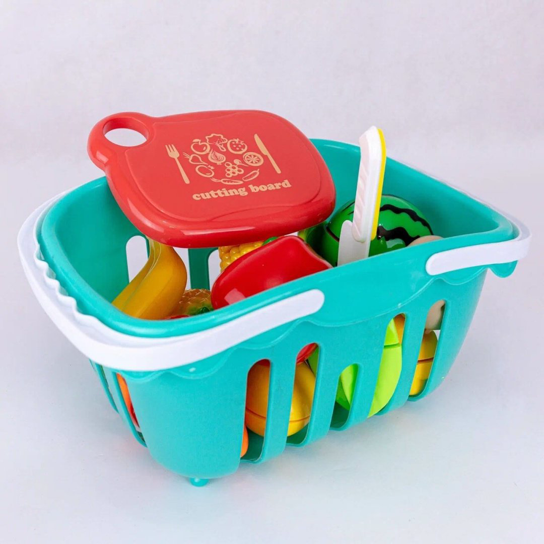 Обучающий набор ECO TOYS Нарезка фруктов и овощей в корзинке купить,NaN