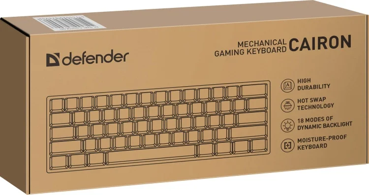 Клавиатура игровая механическая Defender Cairon GK-081 RU Black купить,0