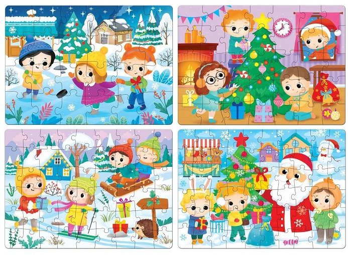 Пазл Puzzle Time Новогодние развлечения 6771637 173 детали купить,NaN