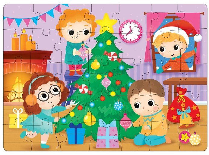 Пазл Puzzle Time Новогодние развлечения 6771637 173 детали купить,NaN