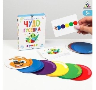 Настольная игра Лас Играс Чудо-гусенка, изучаем цвета 1740394 купить,NaN