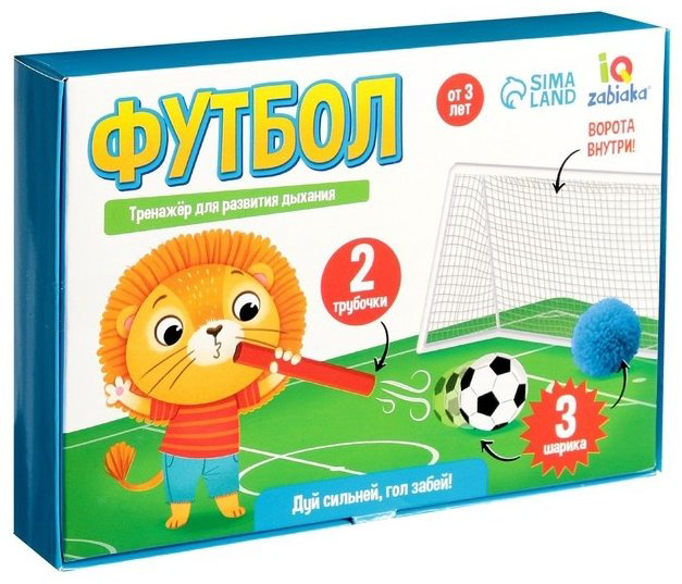 Обучающий набор IQ-ZABIAKA Тренажёр для развития дыхания «Футбол» купить,NaN