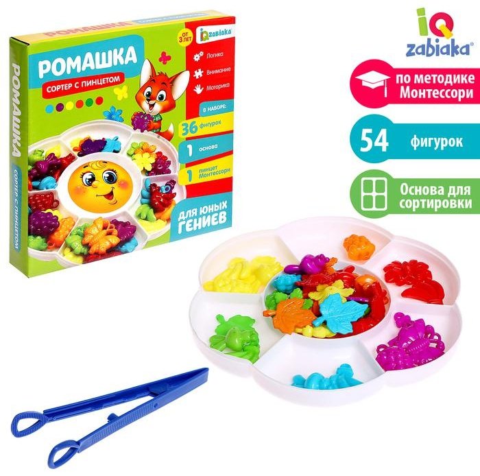 Сортер IQ-ZABIAKA Ромашка купить,NaN