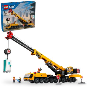 LEGO Желтый передвижной строительный кран City 60409, деталей 1116 шт