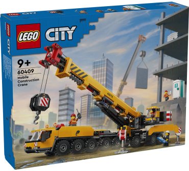 LEGO Желтый передвижной строительный кран City 60409, деталей 1116 шт
