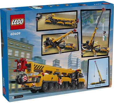 LEGO Желтый передвижной строительный кран City 60409, деталей 1116 шт